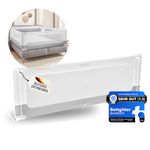 BEANBUDS® Bed Rail Fall Protection 200 cm [1 Side] - Box Spring Bed Compatible Bed Safety Gate - Baby Grid Protection Parent's Bed & Cot - Includes Extra Strap for Attachment - Fall Protection Bed,