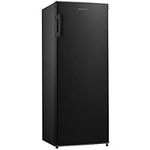 Cookology CTFZ160BK Tall Freestanding Upright Freezer 160 Litre, 142cm High and 55cm Wide with 5 Large Drawers and Reversible Door - In Black