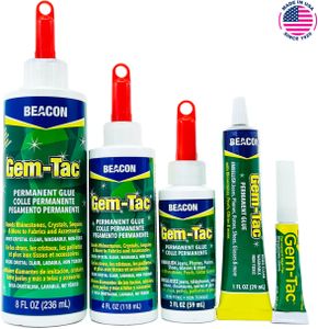 Beacon Gem-Tac Clear Adhesive Glue, 118ml – Multi-Purpose Craft Bond