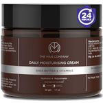 The Man Company Non-Sticky Daily Moisturizing Cream for Dry Skin | Moisturizes & Hydrates with Shea Butter, Vitamin E & Coco Butter | Face Moisturizer For Men - 50gm