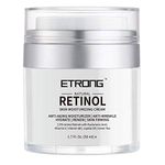 Retinol Moisturizer Cream,ETRONG Anti-aging Wrinkle Night/Day Cream for Face and Eye with 2.5% Retinol,Hyaluronic,Vitamin E and Jojoba Oil