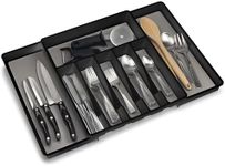 ELTOW Expandable Silverware Drawer Organizer and Utensil Tray Parent