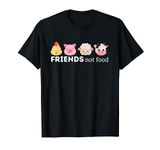 Friends Not Food Animal Lover Vegan Vegetarian T-Shirt