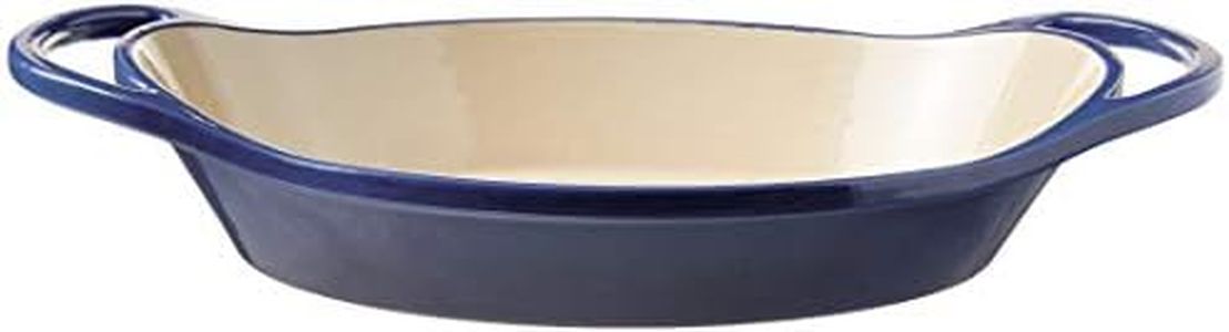 Lodge Oval Casserole, 2 Quart, Blue
