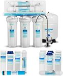 Geekpure 5 Stage Reverse Osmosis Drinking Water Filter System 75 GPD - with Extra 7 Filters