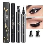 Winged Eyeliner Stamp, FITDON Wing Liquid Eye liner Pen, Waterproof Smudge-proof Long Lasting, 2 Pack Dual Ended Eyeliner Pencil (Thick&Thin)