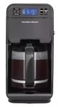 Hamilton Beach Elite 12 Cup Programmable Coffee Maker in Black Stainless Steel