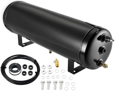 BDFHYK 4.0 Gallon Air Tank,3 Ports with 1/4-Inch NPT Thread and 4 Ports with 3/8-Inch NPT Thread,200 PSI Rated for Air Suspension System,Air Brake System,Tire Inflation,and Truck & Train Horns