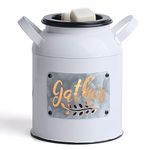 NAFANG Milk Can Wax Melt Warmer, Scentsy Wax Warmer,Metal Wax Burner, Farmhouse Wax Warmers for Melting Scented Wax Cubes,Candle Wax Warmer for Rustic Home Décor, Office, Birthday Gifts