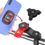 Trends World MobiLock Bike Mobile Phone Holder | with [Strong 3M VHB Adapter + Vibration Dampener] Motorcycle Phone Mount (Handlebar)