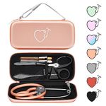 Stethoscope Case for 3M Littmann Classic III, Lightweight II S.E, MDF Acoustica Deluxe, Cardiology IV Stethoscopes -Extra Room for Medical Scissors Reflex Hammer Penlight, Ideal Gift for Nurse Doctor