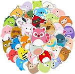 50Pcs Cute Cartoon Stickers, Animal Waterproof Vinyl Stickers for Guitar Bike Skateboard Luggage Phone Aesthetic Decals Gift for Kids Teen Birthday Party