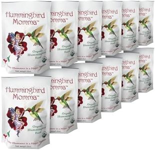 HUMMINGBIRD MOMMA Premium USDA-Certified Organic Hummingbird Food - Bulk 12-Pack of 8-Ounce Natural Nectar Packets, Outdoor Feeding Essentials