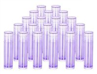 Hunky Dory 12pcs 5 Grams Purple Cosmetics Container for Chapstick Lip Balm, Essential Oil, Costemic, Makeup Use