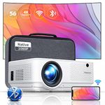 5G WiFi Bluetooth Projector 15000 Lux, Vigpil Native 1080P Full HD Movie Projecotor 4K Support/Home Projector for Phone/PC/Firestick