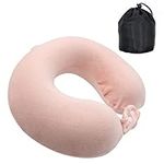 Lookka Travel Pillow - Memory Foam Neck Pillow Support Pillowfor Travel by Planes/Cars/Trains and Home Offices, Travel Neck Pillow and Comfortable Head Support Pillow Soft Sleeping Rest Cushion.