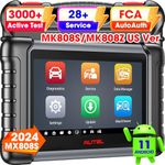 Autel Scanner MaxiCheck MX808S, 2024 Superfast OS 11, 3000+ Bidirectional Diagnostic Scan Tool, Newer of MaxiCOM MK808S MK808Z, Up of MX808 MK808 MK808BT, 28+ Services, OE All Systems, FCA AutoAuth