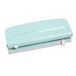 Craftelier - Turquoise Blue Adjustable 6-Hole Punch Compatible with Different Types of Planners, Diaries or Notebooks for Scrapbooking and Other Crafts