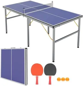 Garvee 6x3 FT Mid-Size Foldable Portable Ping Pong Table
