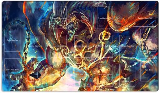Mlikemat Playmat Exodia TCG CCG OCG Trading Card Game Mat con zone + borsa in omaggio (ZD039-758-A)