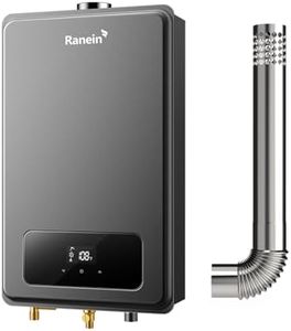 Ranein Natural Gas Tankless Water Heater, 5.3 GPM, 130,000 BTU, Indoor