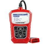 KONNWEI KW310 OBD2 Scanner Full OBDII Functions 10 Modes Automotive Engine Fault Code Reader Scan Tool for All 1996 and Newer Cars (Red)