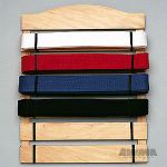 Karate Belt Display Wood Rack - 6 Belts