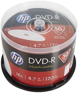 HP DVD-R IJ Print 16X 50PK Box HP 4.7GB