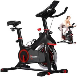 MAXPRO MP20 Spin Bike | Exercise Cycle for Home | 120KG Capacity | 8KG Flywheel | Adjustable Resistance | Silent Belt Drive | Comfortable Seat Cushion | Indoor Cardio Workout Fitness Bike