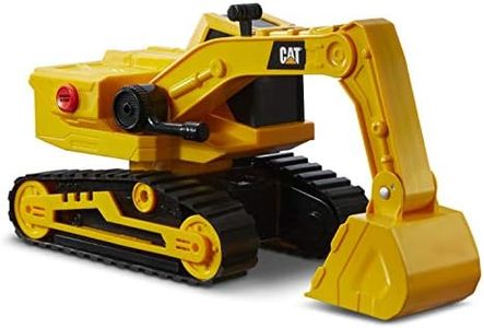 CAT Construction Toys, Power Haulers Excavator, Yellow Construction Vehicle with Motion Drive Technology and Lights & Sounds, for Kids and Toddlers Ages 3+