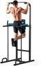 JX Fitness Power Tower Station de musculation réglable pour exercices abdominaux, Noir