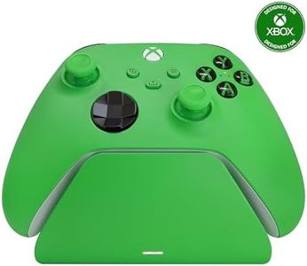 Razer Universal Quick Charging Stand for Xbox Series X|S: Magnetic Secure Charging - Perfectly Matches Xbox Wireless Controllers - USB Powered - Velocity Green (Controller Sold Separately)