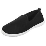 isotoner Men's Sport Knit Indoor/Outdoor Closed Back Slipper, Black, Numeric_11