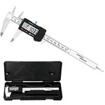 Simhevn Electronic Digital Caliper Measuring Tool, Stainless Steel Vernier Caliper Digital, Easy Switch from Inch Metric, LCD Screen,0-6inch/150mm Caliper Measuring Tool for DIY/3D Printing