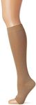 Scholl Softgrip Light Support Class II Compression Stockings for Women - Below the Knee, Open Toe - Class 2 - Natural, Small. Treatment for Varicose Veins, Legs Ulcers and Improving Circulation