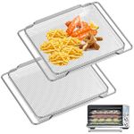 Air Fryer Basket for Breville Smart Oven Air Fryer Pro,16.5"D x 11.8"W x 0.5"H Food Grade Steel Mesh Baskets Accessories Tray for Breville Air Fryer Toaster Oven, Microwave Oven
