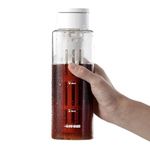 MHW-3BOMBER Cold Brew Coffee Maker 600ml/20oz Cold Brew Pitcher For Space Saving Iced Tea and Coffee Maker with Filter White CE6136-OS
