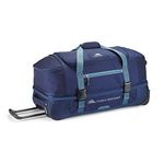 High Sierra Fairlead Collection 28" Drop Bottom Wheeled Duffle (Color : True Navy/Graphite Blue)