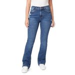 kensie Jean Tessa High Rise Bootcut Clean Hem 32-Inch Inseam, LesinawDes, 8