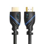 150 FT (45.7 M) High Speed HDMI Cable Male to Male with Ethernet Black (150 Feet/45.7 Meters) Built-in Signal Booster, Supports 4K 30Hz, 3D, 1080p and Audio Return CNE621333