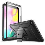 SupCase Unicorn Beetle Pro Series Designed for Galaxy Tab A 10.1 (2019 Release), Full-Body Rugged Heavy Duty Protective Case with Built-in Screen Protector for Galaxy Tab A 10.1 Inch 2019 (Black)