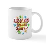 CafePress Line Dancing Sparkles Mug 11 oz (325 ml) Ceramic Coffee Mug