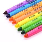 YISAN Gel Highlighter, Bible Highlighter, Crayon Highlighter Marker Pens, No Bleed, 8 Assorted Colors 20222