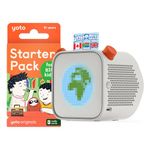 Yoto Player (3rd Gen.) + Starter Pack for Big Kids Bundle – Bluetooth Audio Speaker, All-in-1 Screen-Free Device Plays Stories Music Podcasts Radio White Noise Thermometer Nightlight