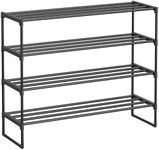 SONGMICS Shoe Rack, 4-Tier Shoe Org