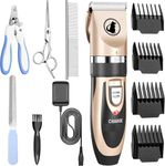 MARGI ENTERPRISE Unisex pets grooming kit, Rechargeable Cordless Electric Quiet Hair Clipper Grooming Kit Set, Professional Pet Hair Trimmer Long Short Hair Shaver for Pets Cats Pets (Pets trimer Kit)