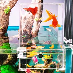 CRINSLY Fish Elevator Inverted Aquarium Vacuum Fish Tower Above The Water Large Fish Tank Decorations Expanded Swim Area Aquarium DÉcor Accessories Fish Stuff Make Your Fish“Fly”Above The Water