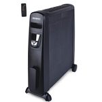 Duronic (Renewed) HV102 Black Digital Display Mica Panel 2.5KW Radiant Convector Heater with Thermostat and Remote Control - Oil Free Heater - Heats up in 1 Minute