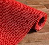 Prisha Cart Anti Skid & Multipurpose Bathroom Mat | Shower Mat | Carpet | Rugs | Rainmat | Swimming Pool Mat || (Red, 2x3 Feet)