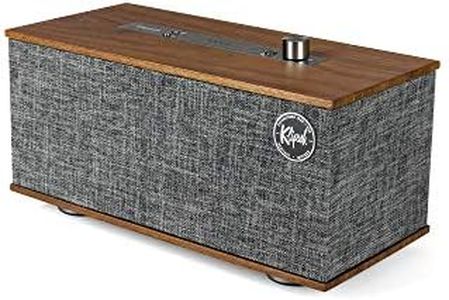 Klipsch The One Tabletop Wireless Stereo in Walnut | Bluetooth-Enabled, Multi-Room Ready, and fits Almost Anywhere